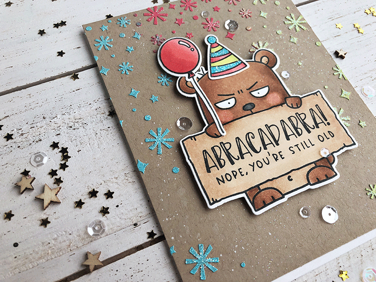 Big Grumpy Stamp Set - Birthday