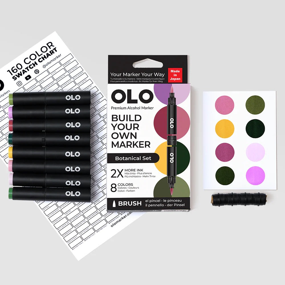 BOTANICAL 8PC BRUSH SET