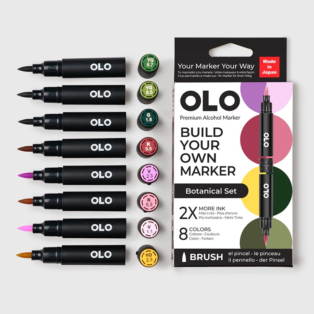BOTANICAL 8PC BRUSH SET