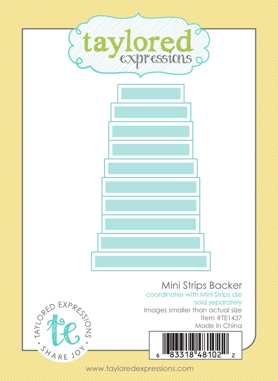 Mini Strips Backer Die