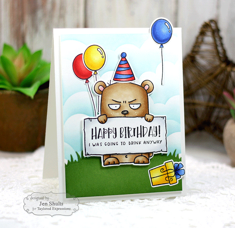 Big Grumpy Stamp Set - Birthday