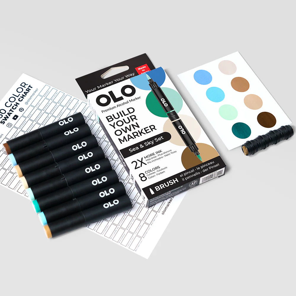 SEA & SKY 8PC BRUSH SET