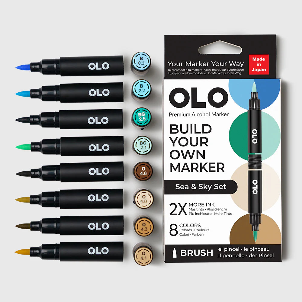 SEA & SKY 8PC BRUSH SET