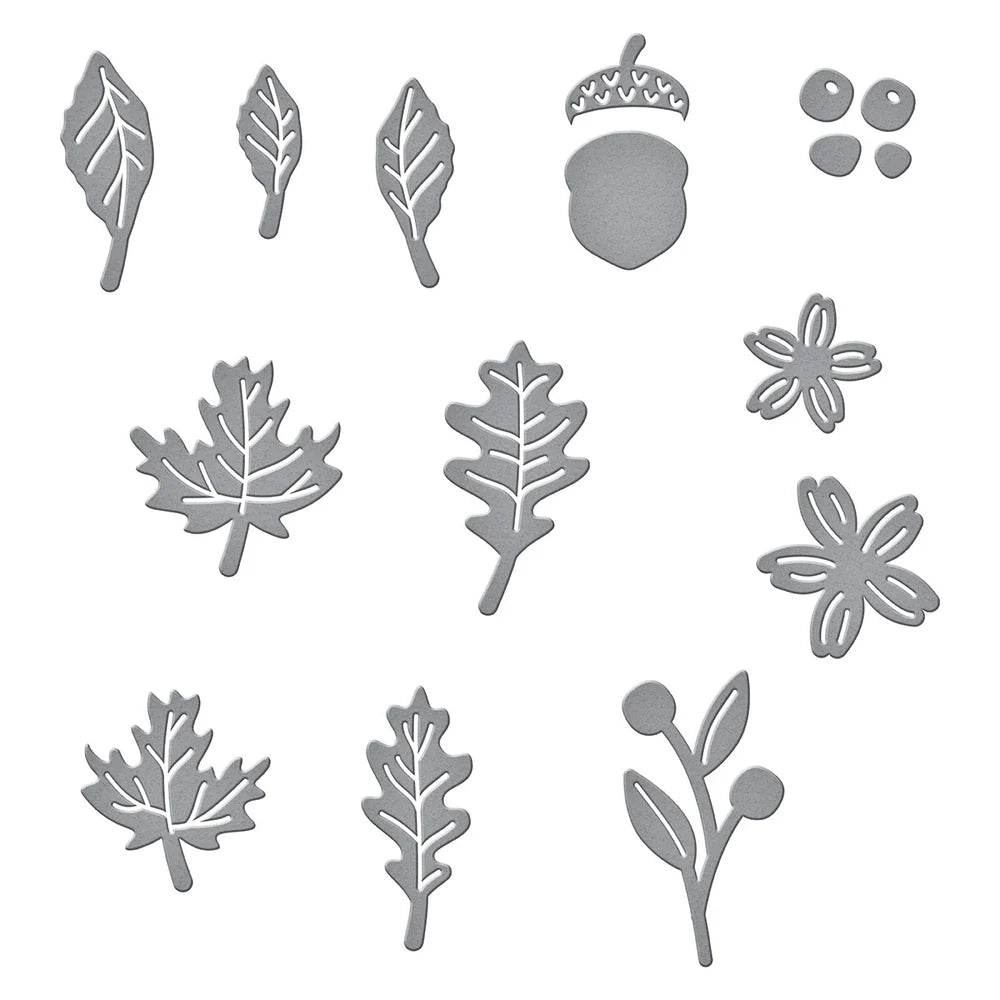 Mini Fall Blooms Etched Dies from the Fall Traditions Collection