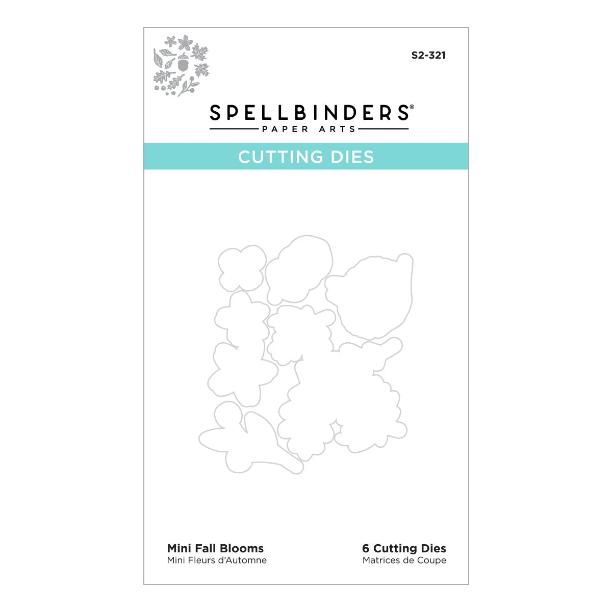 Mini Fall Blooms Etched Dies from the Fall Traditions Collection