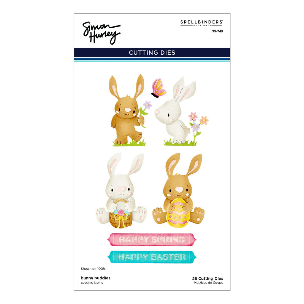 Bunny Buddies Etched Dies by Simon Hurley