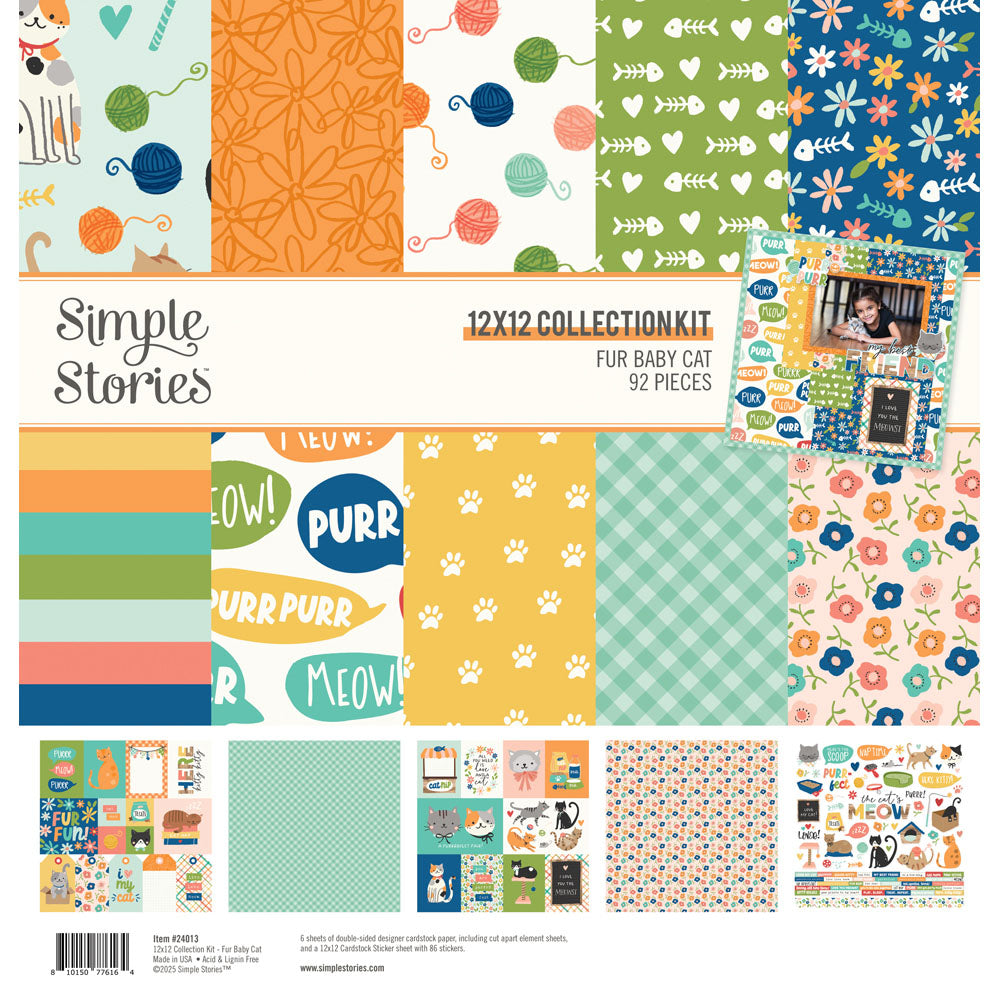 Simple Stories - Fur Baby Cat Collection - 12 x 12 Collection Kit