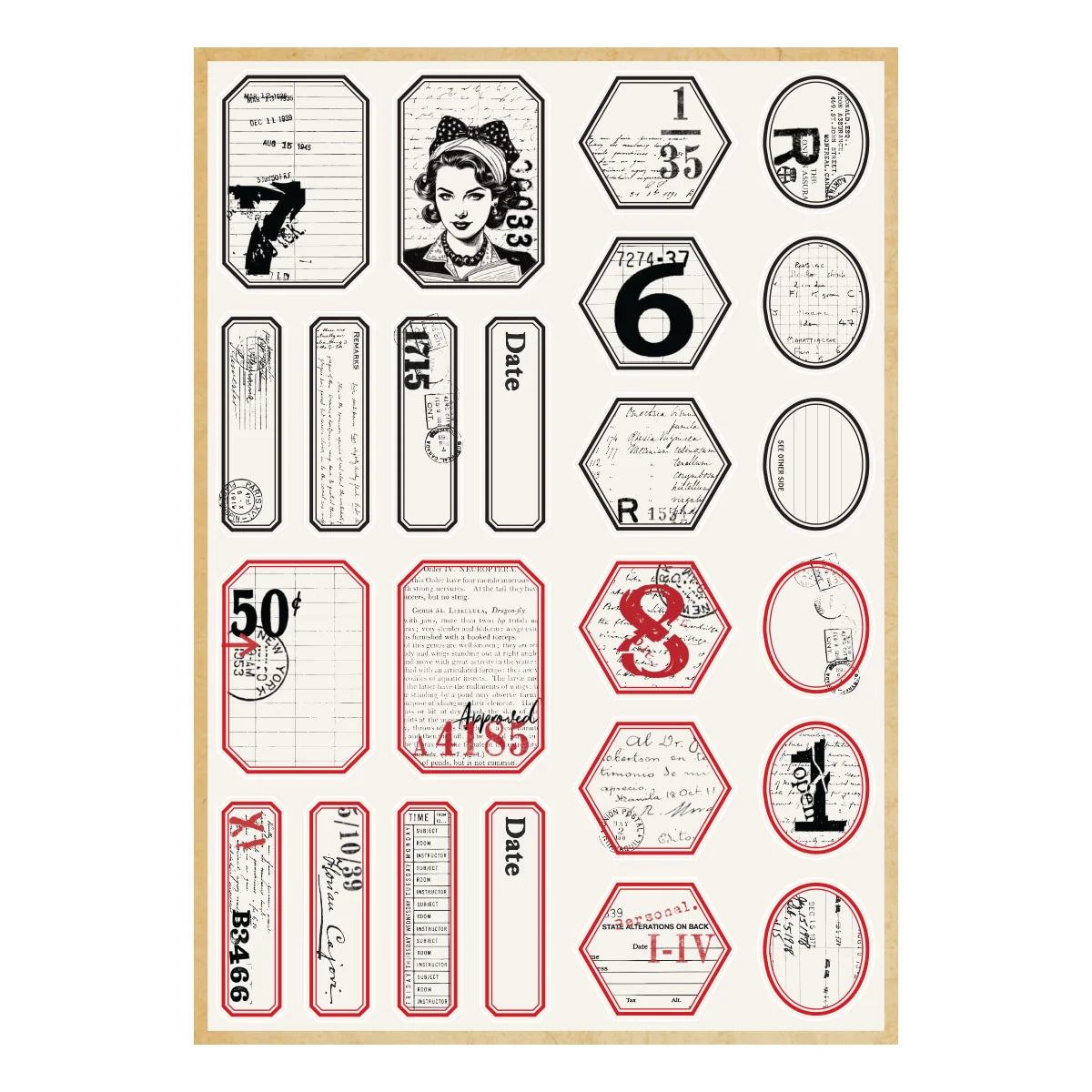 Book 10 Borders & Labels Stickers by Esther Glas