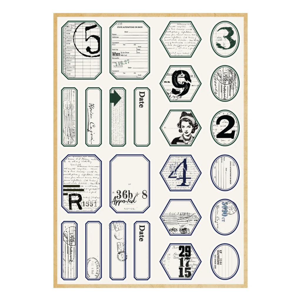 Book 10 Borders & Labels Stickers by Esther Glas