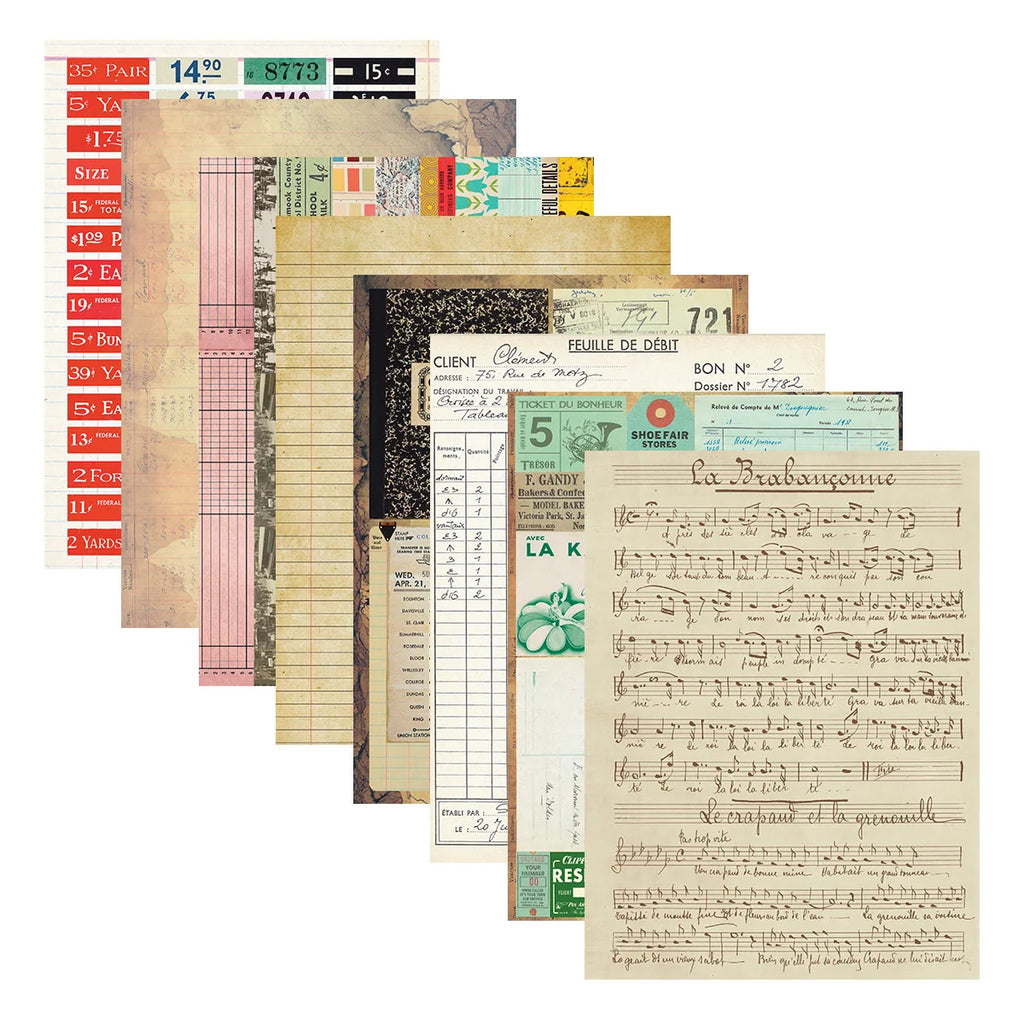 Reminiscence Book 10 Patterned Cardstock by Esther Glas