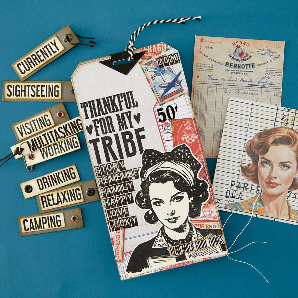 ING Words Stamp & Die Set by Esther Glas