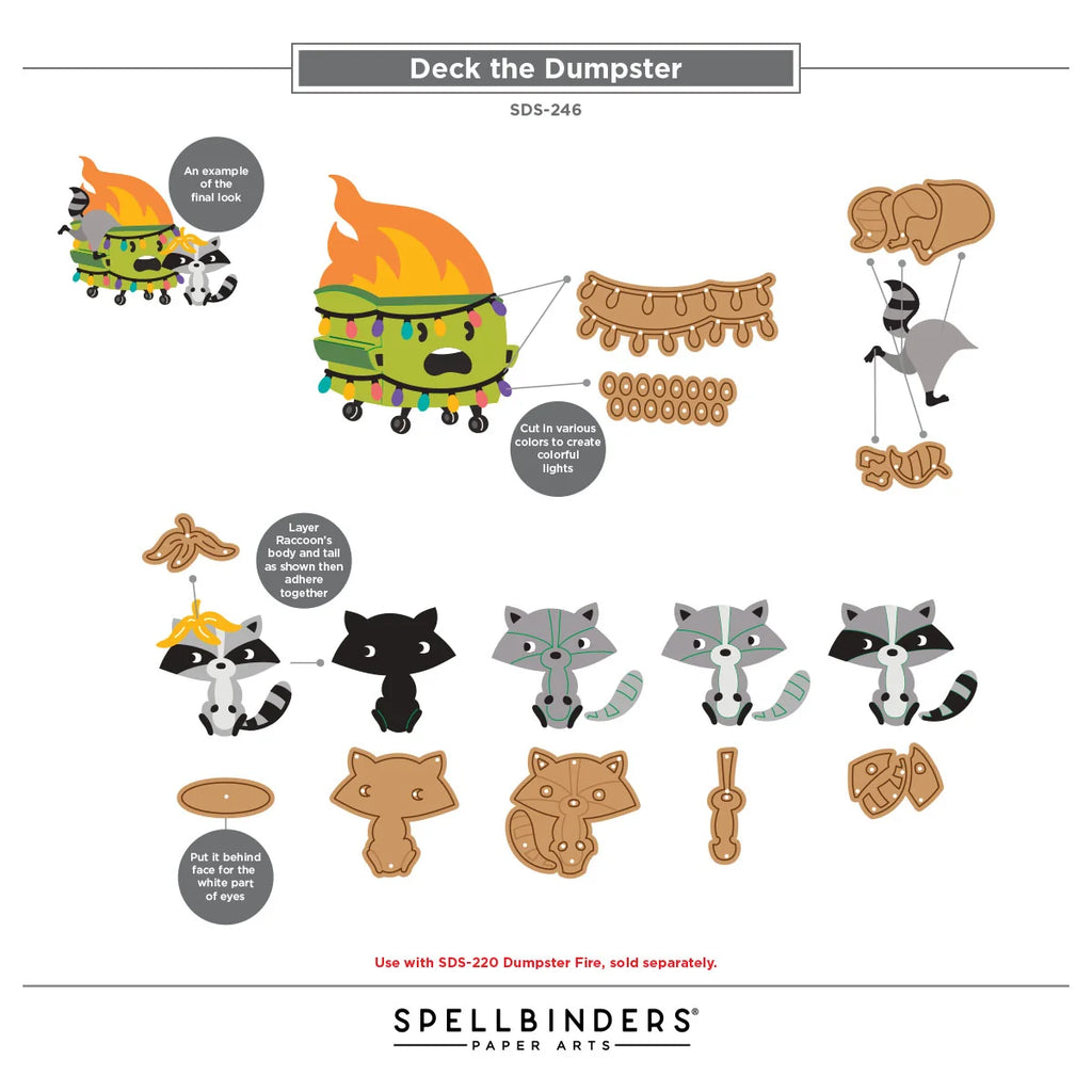 Deck the Dumpster Stamp & Die Set