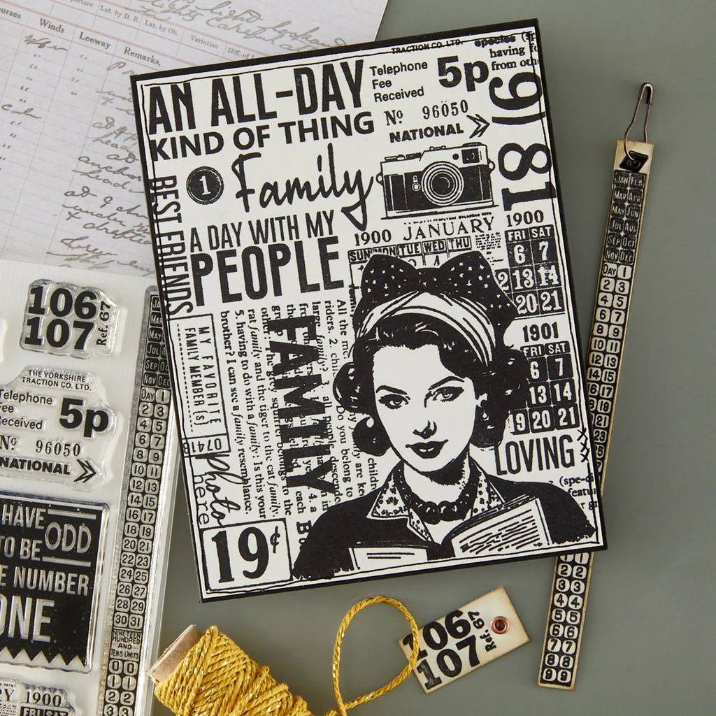 ING Words Stamp & Die Set by Esther Glas