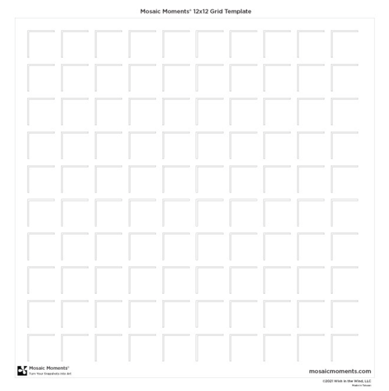 12 x 12 Grid Template