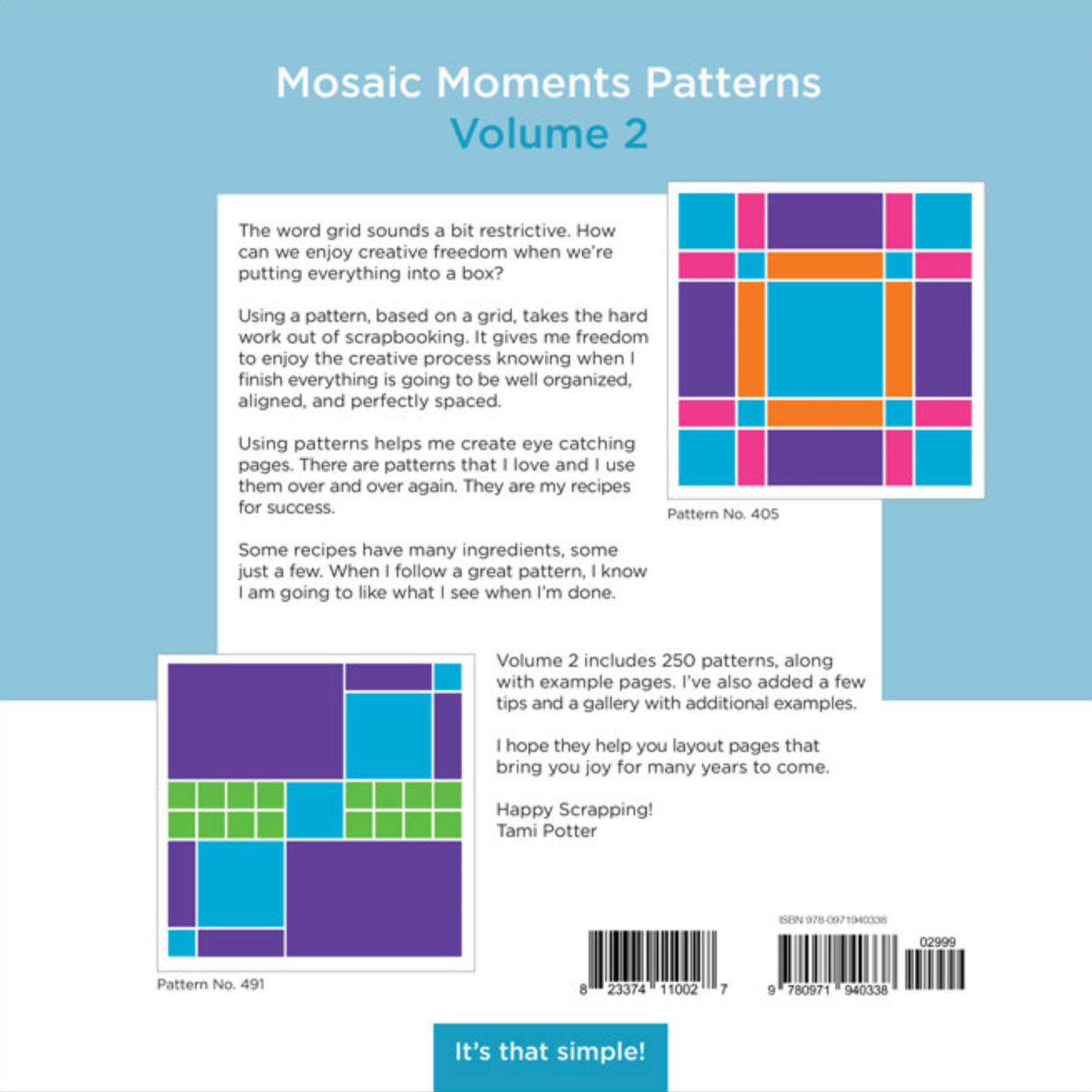 Patterns Vol 2 Mosaic Moments Book