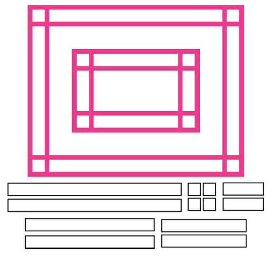 Wright Corners 4x5 and 2x3 Die Set (L1)
