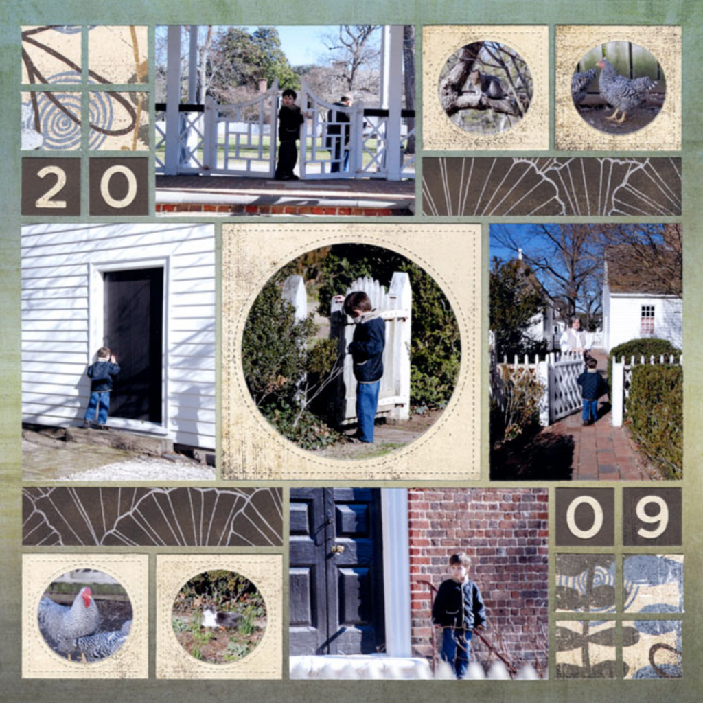 Stitched Circle Frame 4x4 & 2x2 Die Set (L1) USA