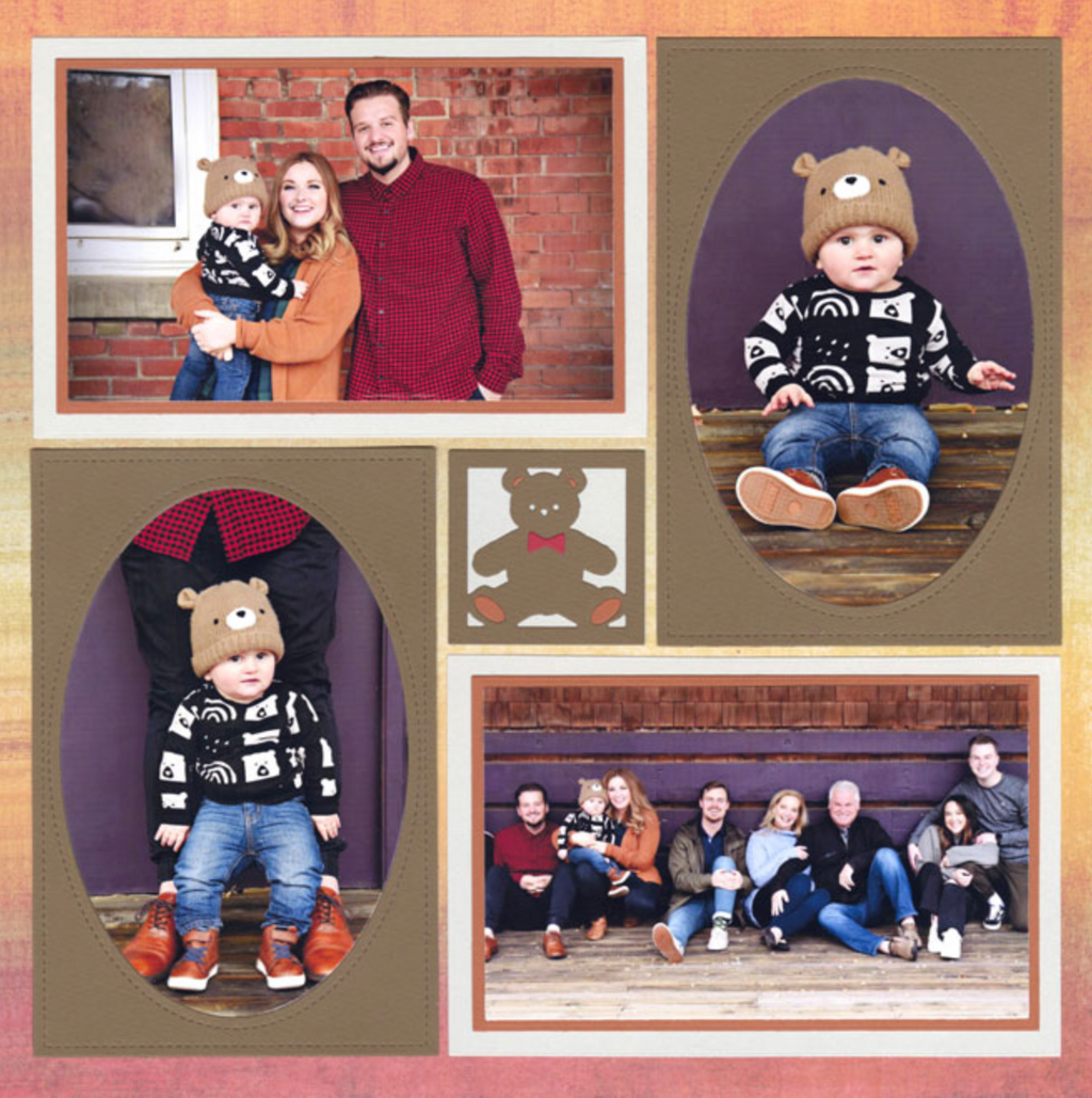 Stitched Oval Frame 4x6 & 2x3 Die Set (L1) USA