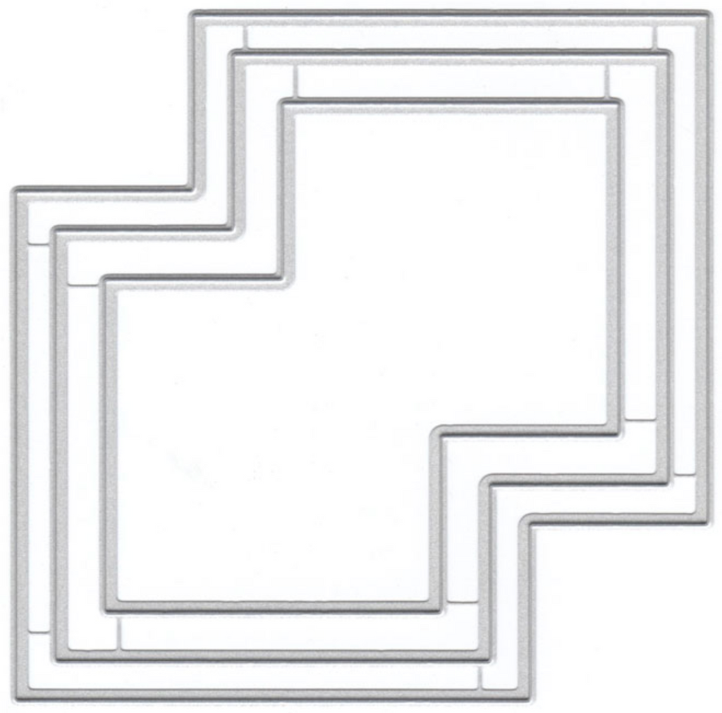 Kitty Corner Cut-Out 4x4 & 3x3 Die (L2)