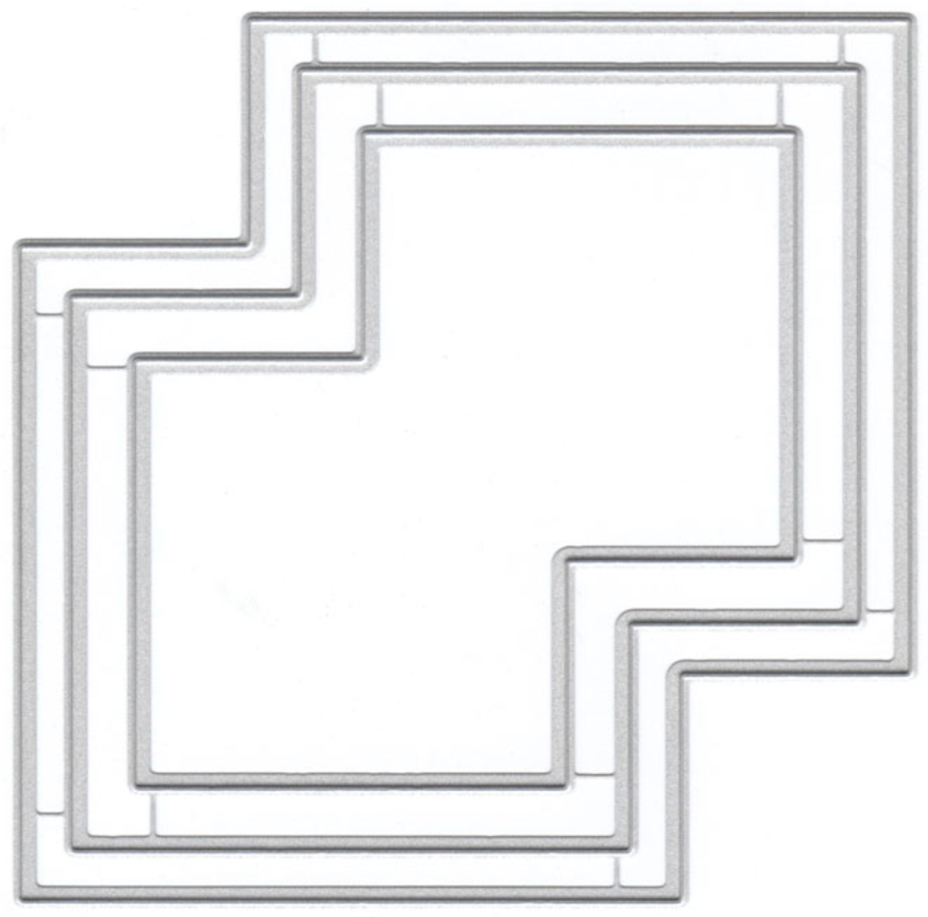 Kitty Corner Cut-Out 4x4 & 3x3 Die (L2)