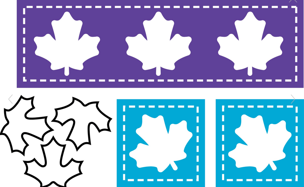 Stitched Leaves 1x3 & 1x1 Die (L1)