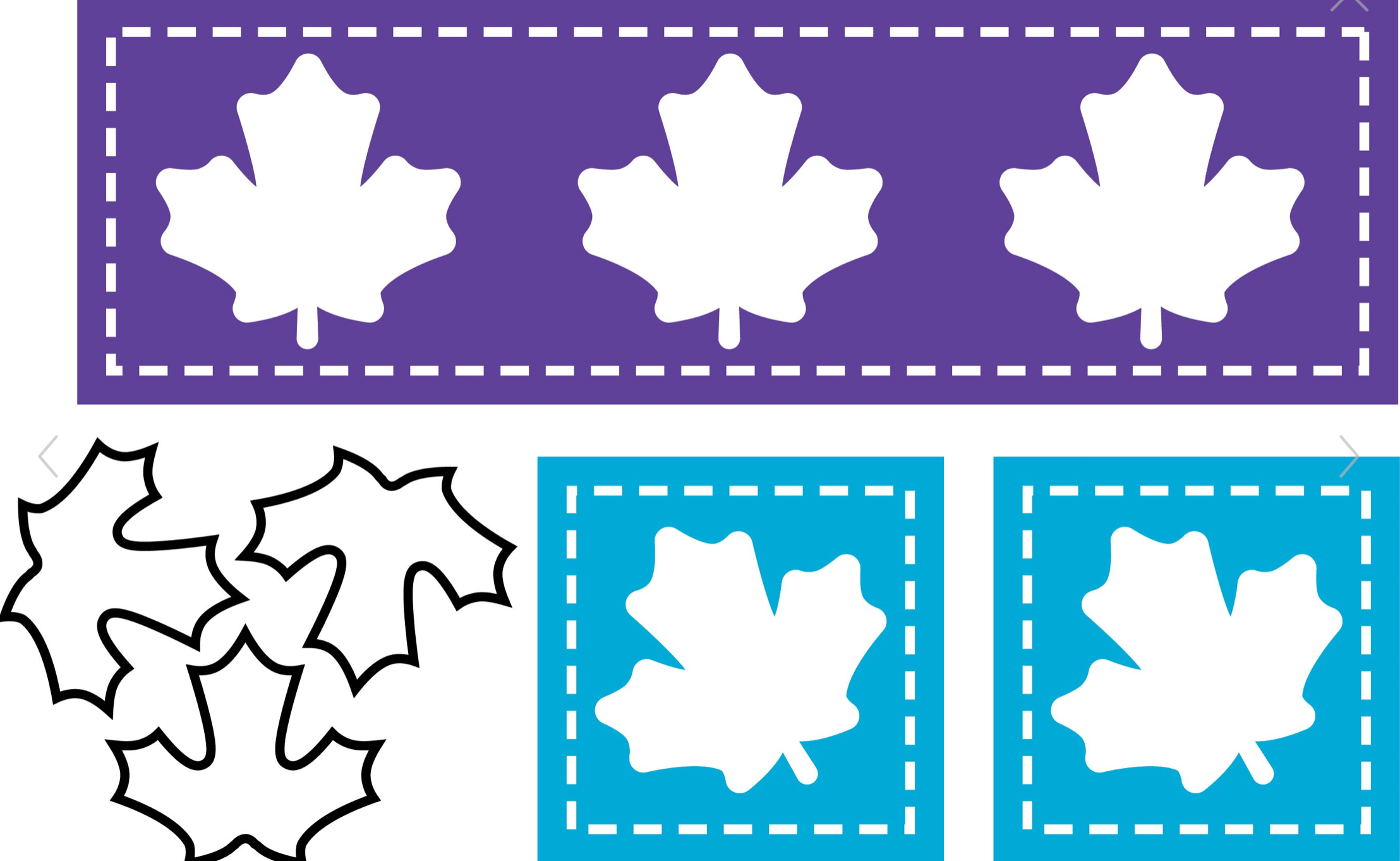 Stitched Leaves 1x3 & 1x1 Die (L1)