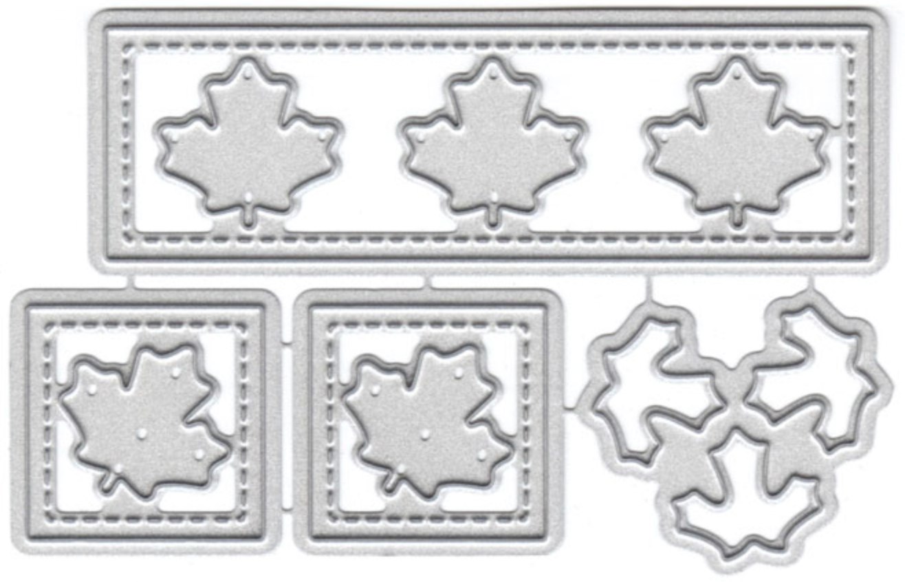 Stitched Leaves 1x3 & 1x1 Die (L1)