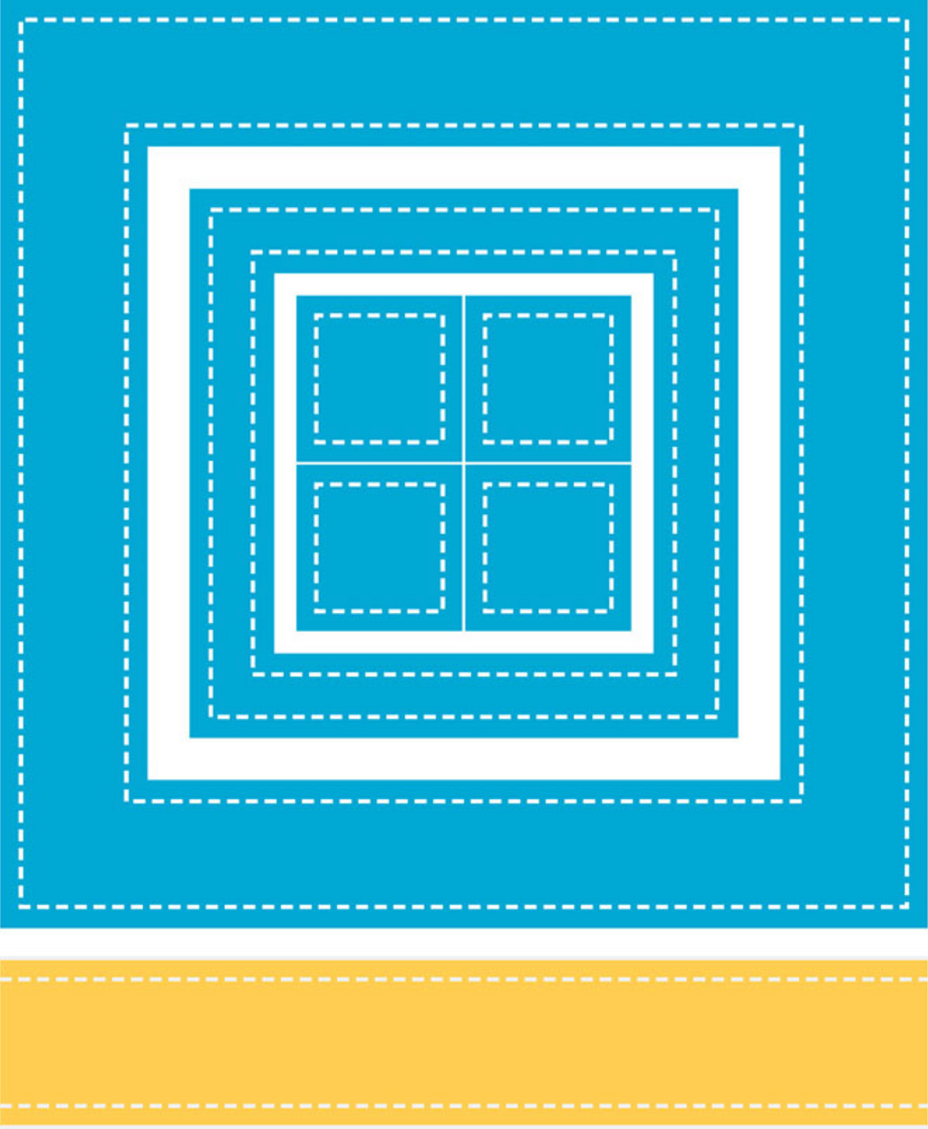 Stitches Frame 5x5, 3x3, 1x1, & Border Die (L1)