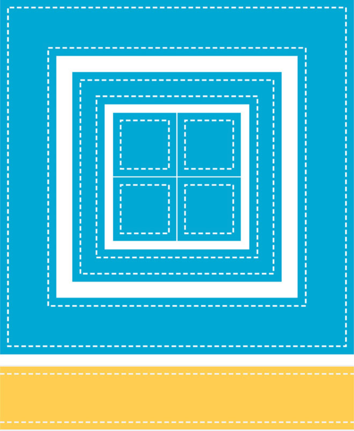 Stitches Frame 5x5, 3x3, 1x1, & Border Die (L1)