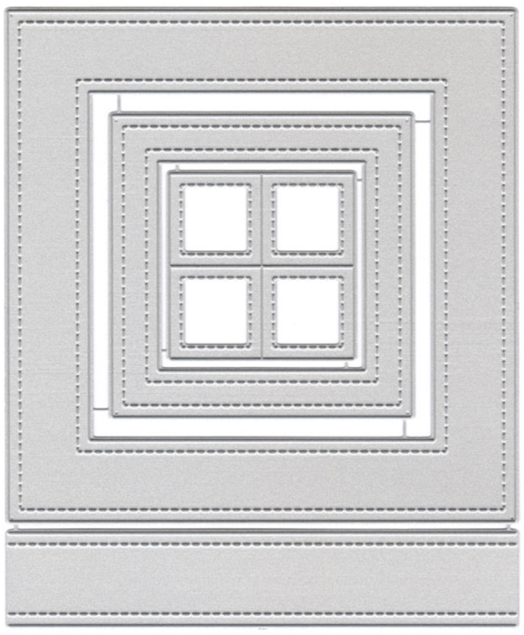 Stitches Frame 5x5, 3x3, 1x1, & Border Die (L1)
