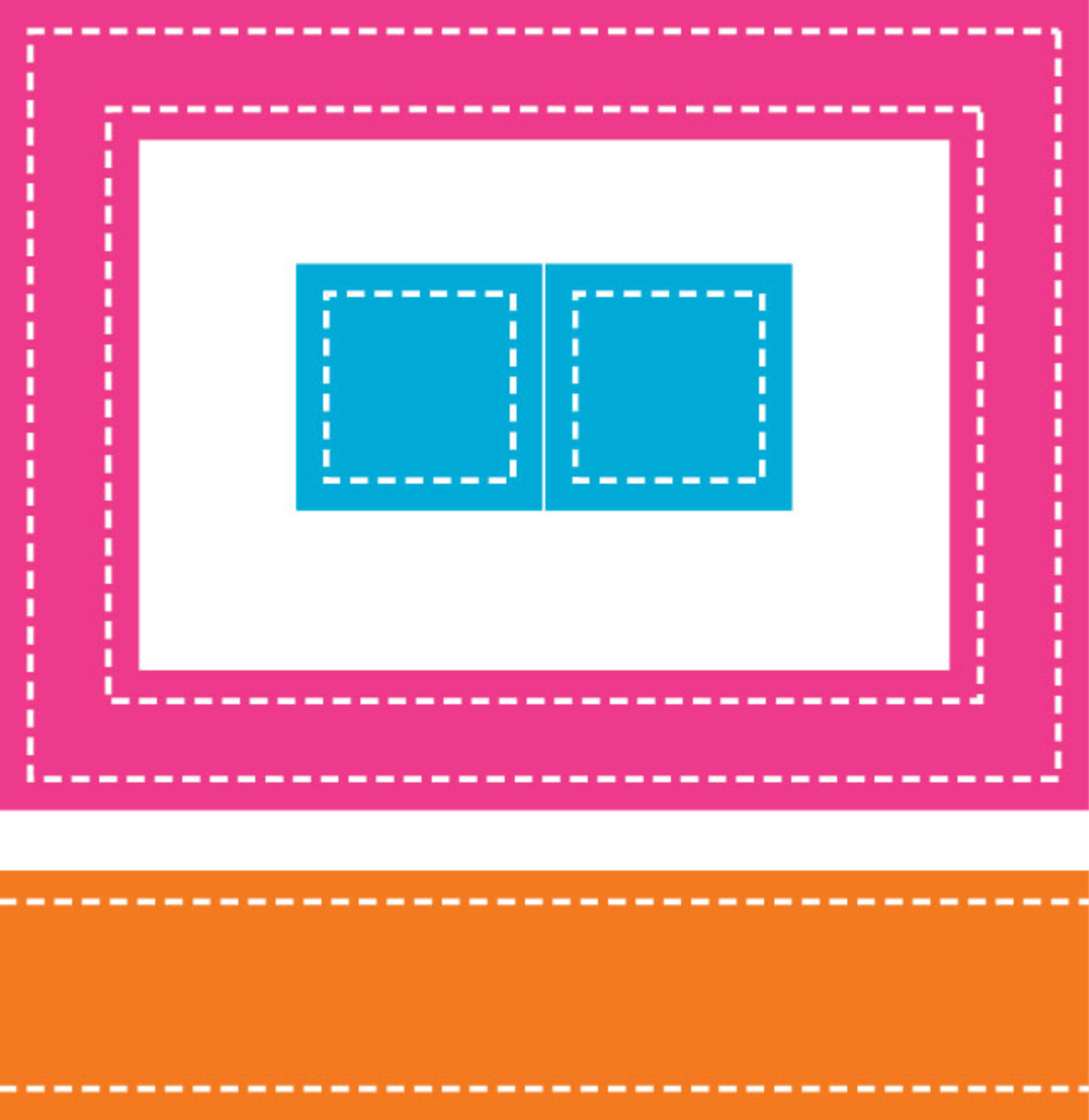 Stitches Frame 3x4, 1x1, & 1x4 Border Die (L1)