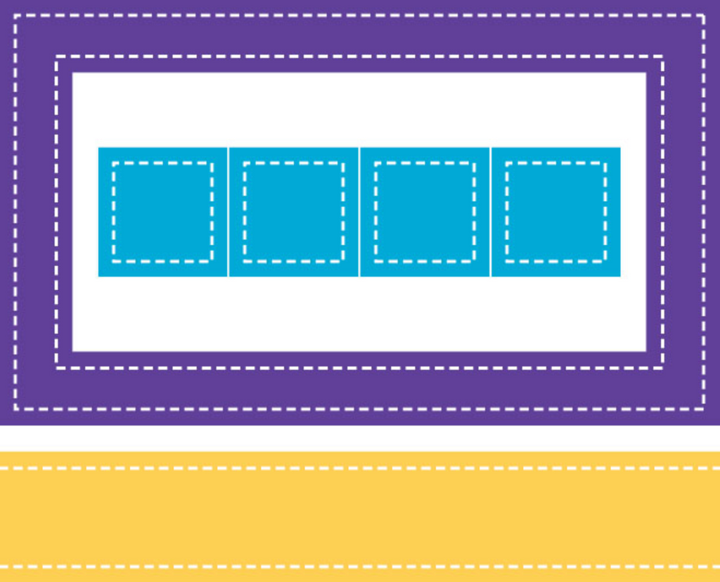 Stitches Frame 3x5, 1x1, & 1x5 Border Die (L1)