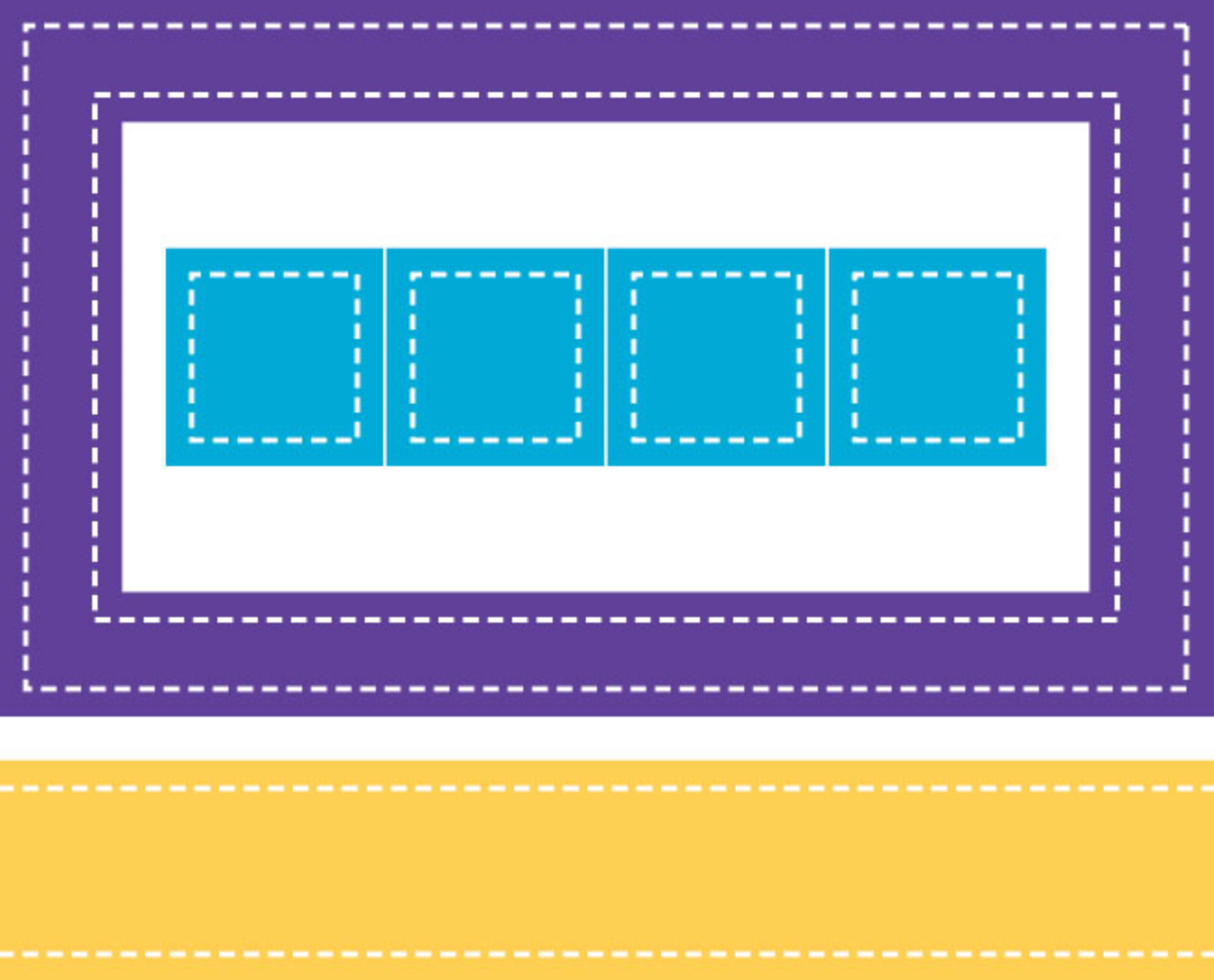 Stitches Frame 3x5, 1x1, & 1x5 Border Die (L1)