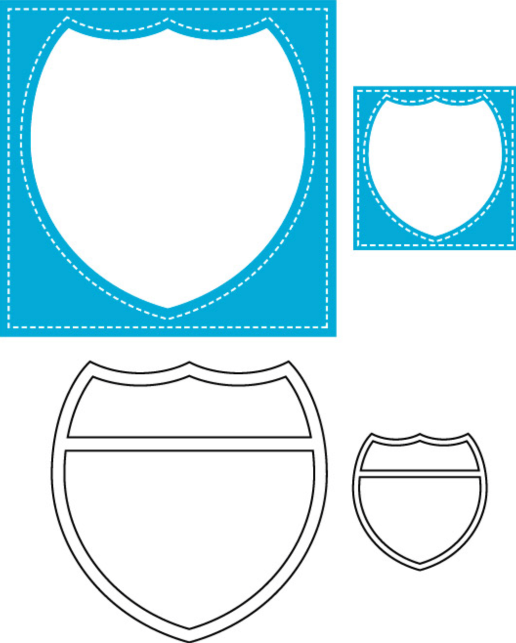 Stitched Interstate Frame Part 1 & Part 2 Set (L1)