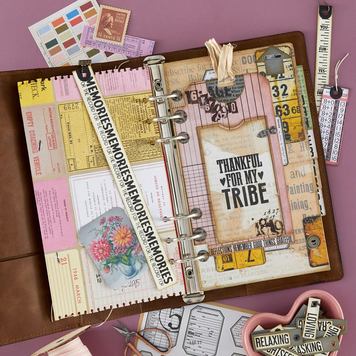 Reminiscence Book 10 Patterned Cardstock by Esther Glas