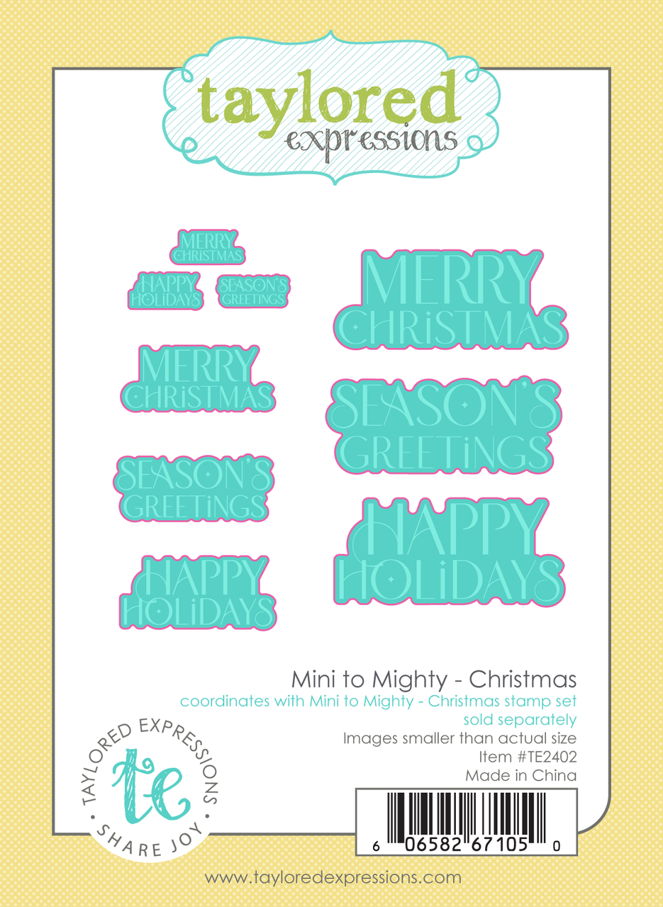 Mini to Mighty Dies - Christmas