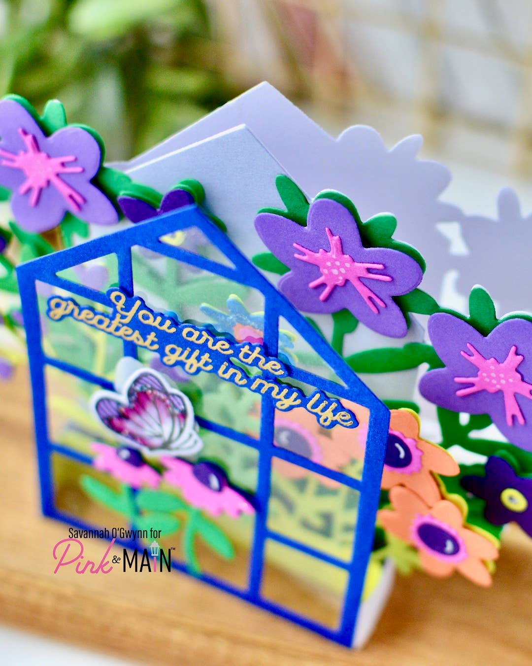 Flower Greenhouse Pop Up Card Dies