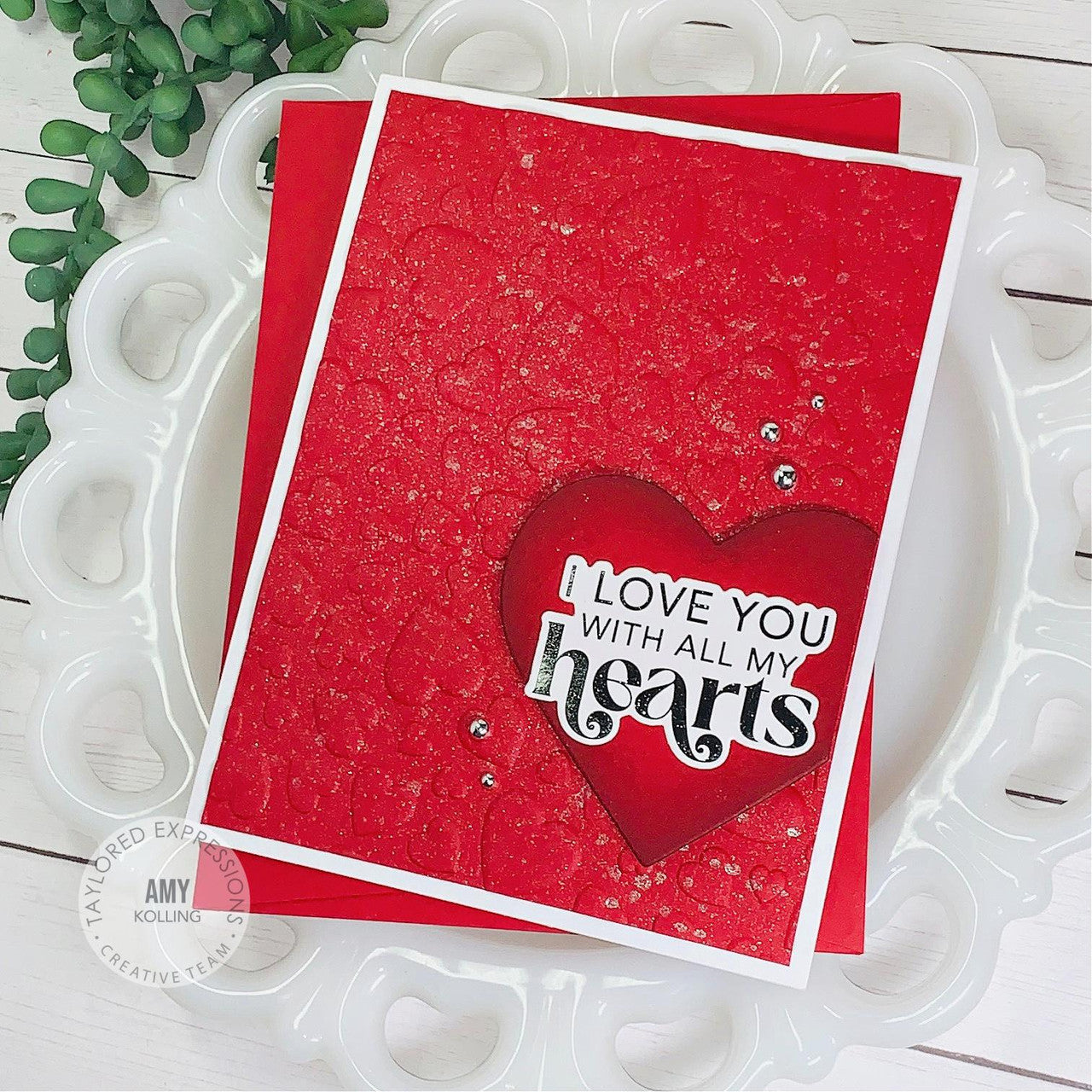 3D Embossing Folder - Lots of Love
