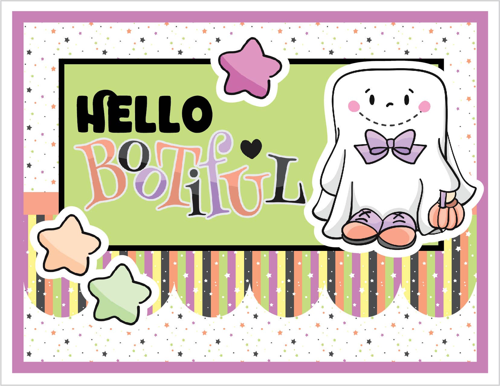 Quick Card Kit | Spooky Hello