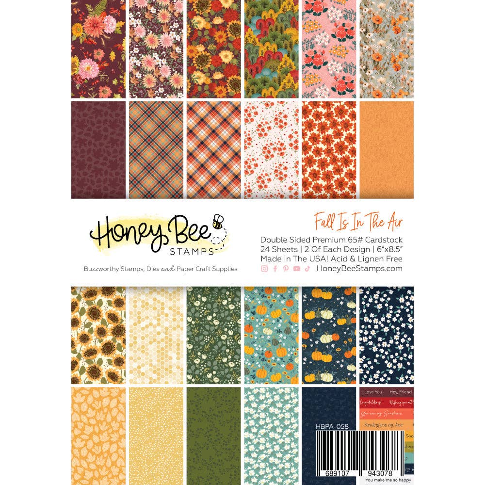 Fall Is In The Air Paper Pad 6x8.5 - 24 Double-Sided Sheets