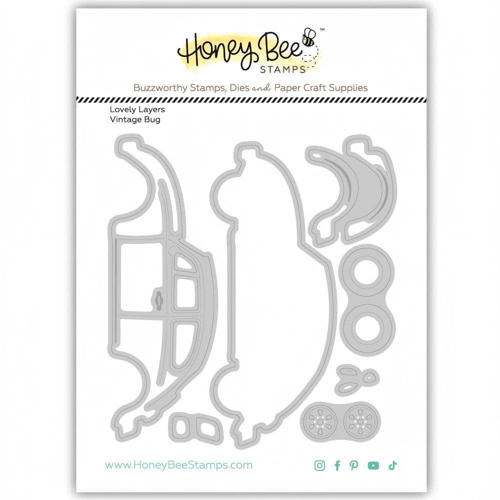 Lovely Layers: Vintage Bug - Honey Cuts Stand-Alone Dies