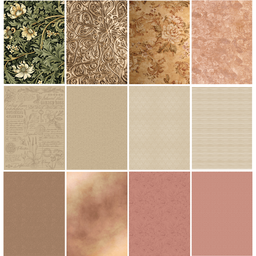 Vintage Love Paper Pad 6x8.5 - 24 Double-Sided Sheets