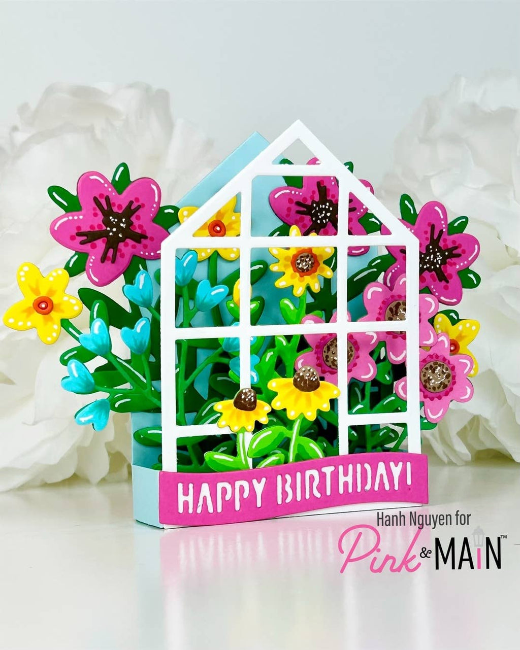 Flower Greenhouse Pop Up Card Dies