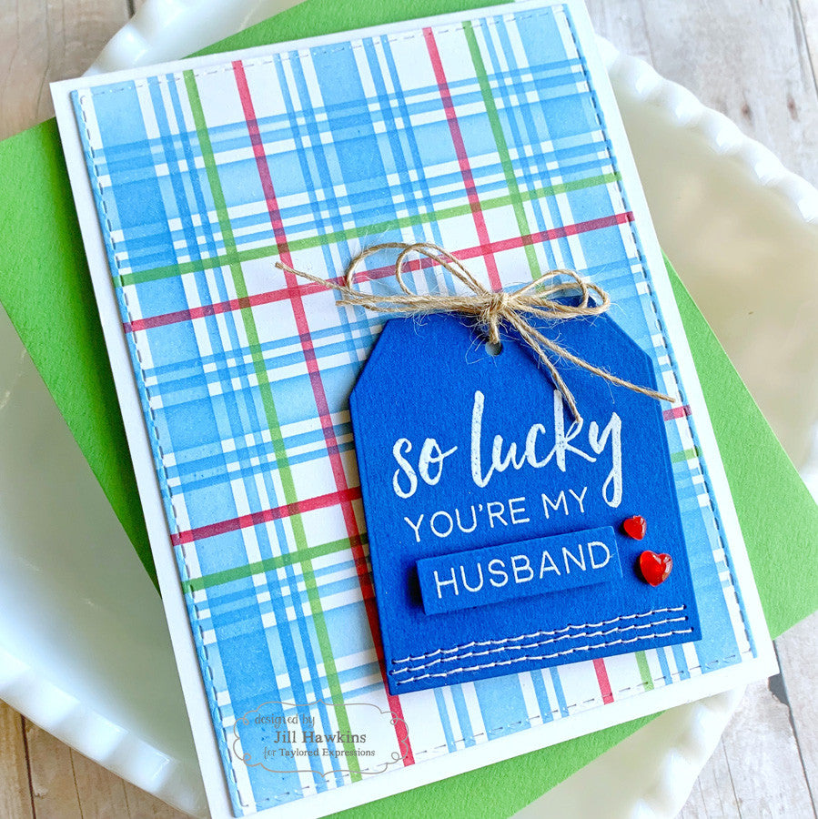 Plaid Layering Stencil