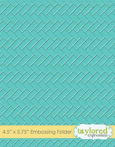 Embossing Folder - Herringbone